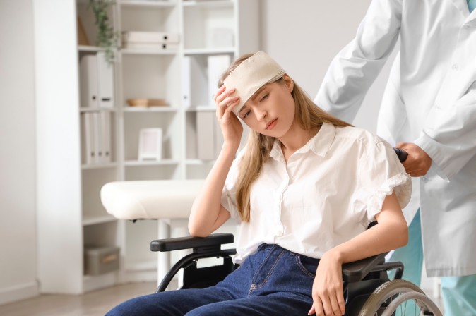 Patient receiving concussion care at CornerPoint Physiotherapy